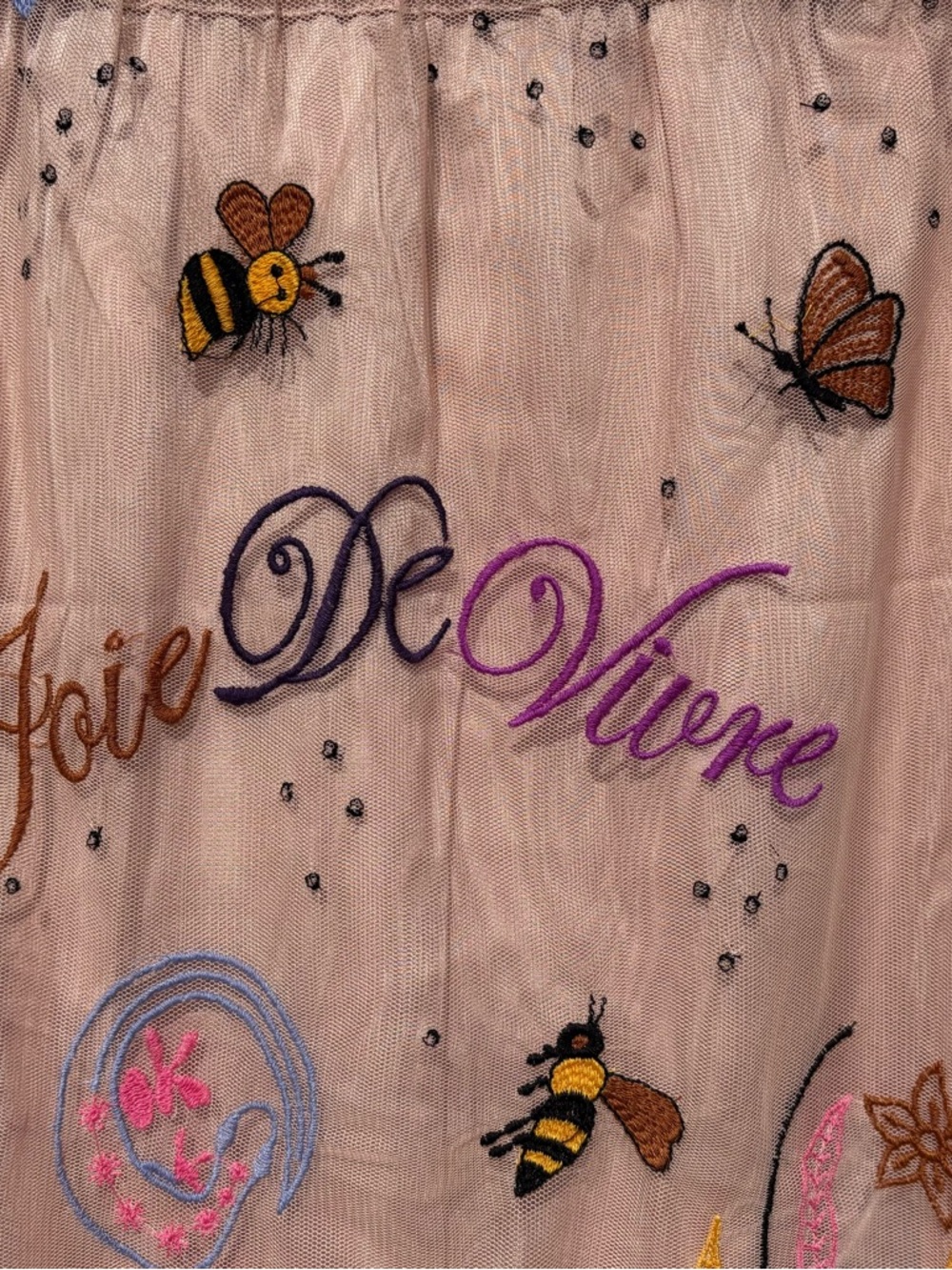 NWT!  Anthropologie Lace Embroidered Skirt Bird ~ M - Picture 4 of 9